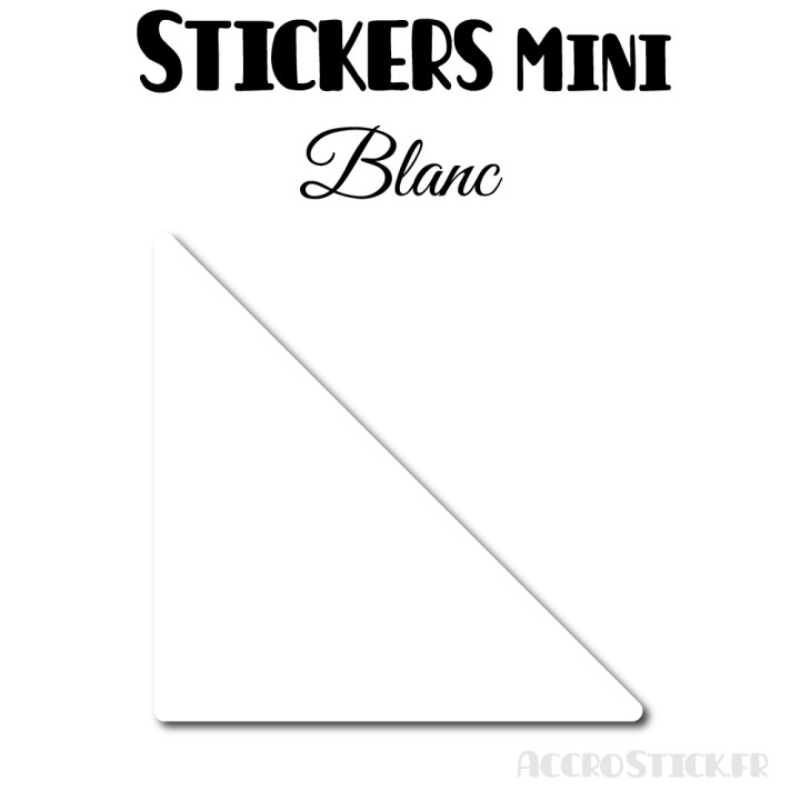 16 Triangles 7 cm - Stickers étiquettes gommettes