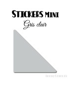 16 Triangles 7 cm - Stickers étiquettes gommettes