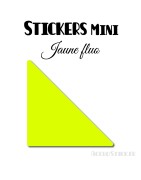 16 Triangles 7 cm - Stickers étiquettes gommettes