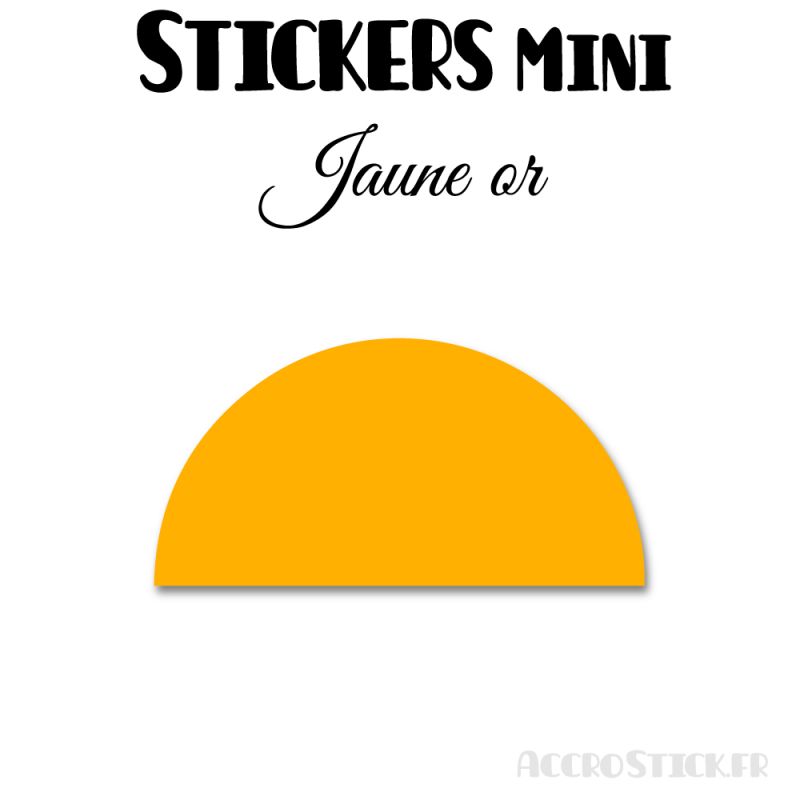 1008 Demi Cercle 0,8 cm - Stickers étiquettes gommettes