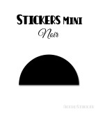 720 Demi Cercle 1 cm - Stickers étiquettes gommettes