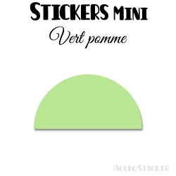 720 Demi Cercle 1 cm - Stickers étiquettes gommettes