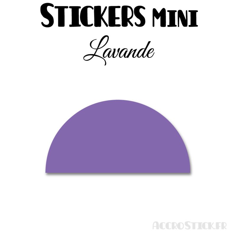 480 Demi Cercle 1.4 cm - Stickers étiquettes gommettes