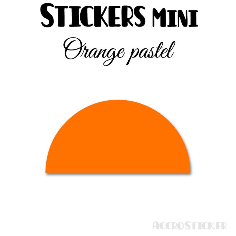 480 Demi Cercle 1.4 cm - Stickers étiquettes gommettes