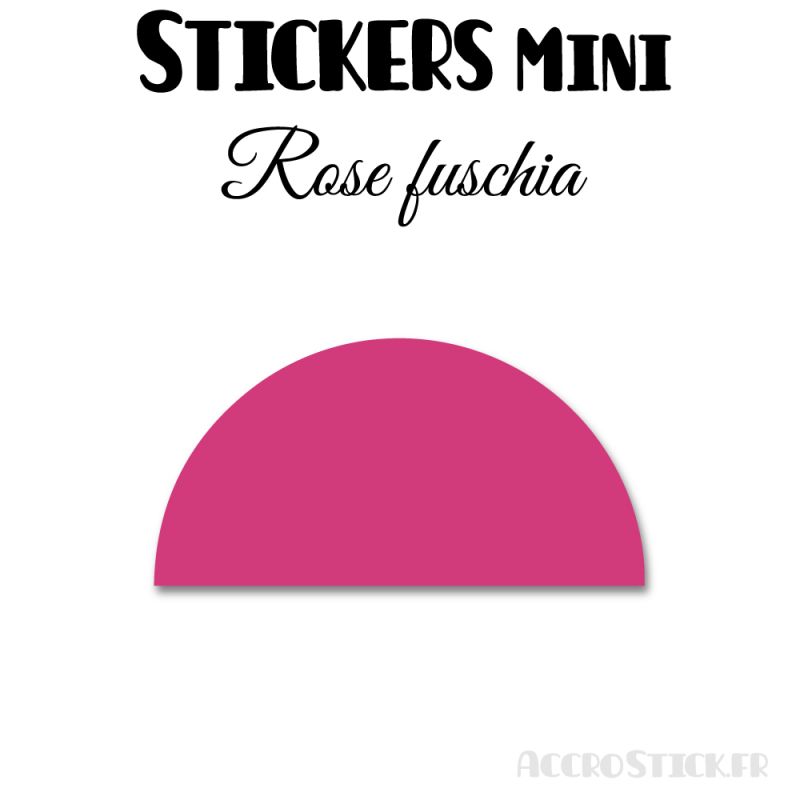 480 Demi Cercle 1.4 cm - Stickers étiquettes gommettes