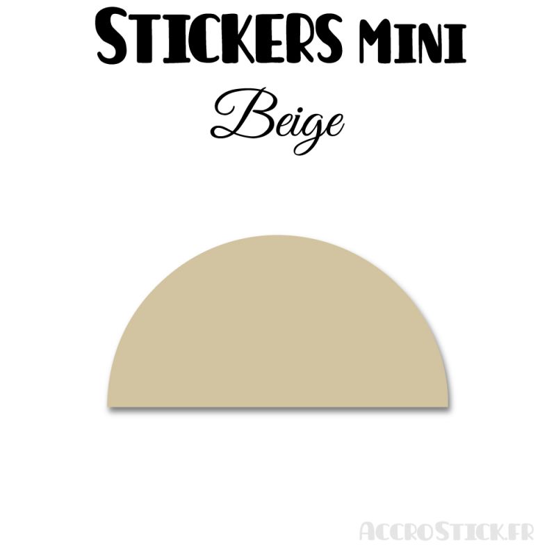 352 Demi Cercle 1.6 cm - Stickers étiquettes gommettes