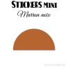 352 Demi Cercle 1.6 cm - Stickers étiquettes gommettes