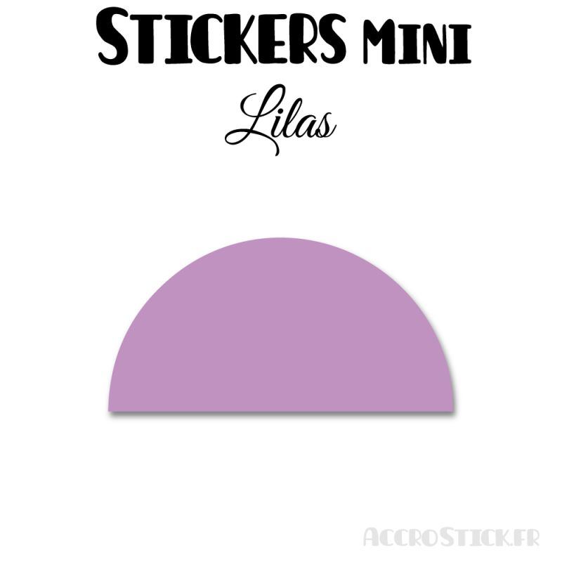288 Demi Cercle 1.8 cm - Stickers étiquettes gommettes