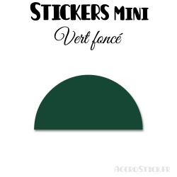 288 Demi Cercle 1.8 cm - Stickers étiquettes gommettes