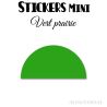 216 Demi Cercle 2 cm - Stickers étiquettes gommettes