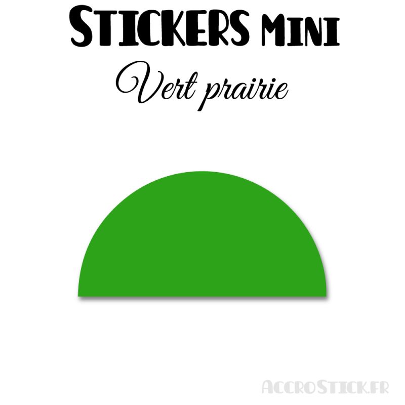 192 Demi Cercle 2.2 cm - Stickers étiquettes gommettes