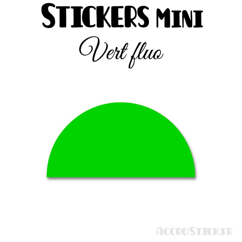 192 Demi Cercle 2.2 cm - Stickers étiquettes gommettes