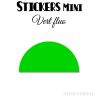 192 Demi Cercle 2.2 cm - Stickers étiquettes gommettes