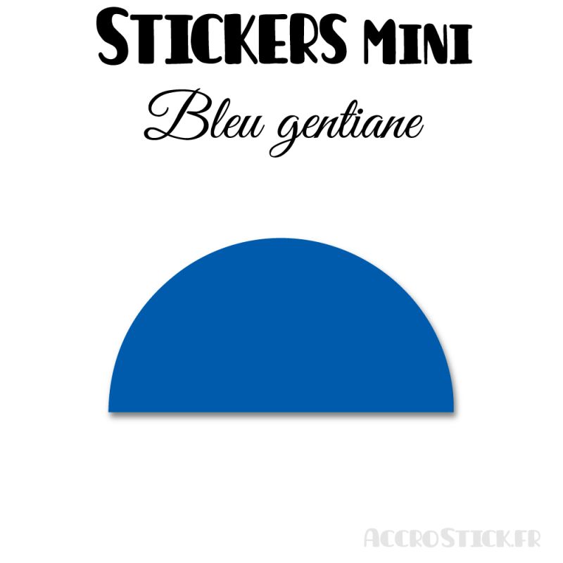 168 Demi Cercle 2.4 cm - Stickers étiquettes gommettes