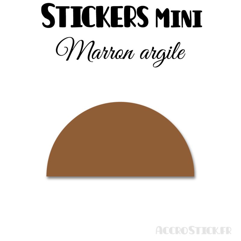 168 Demi Cercle 2.4 cm - Stickers étiquettes gommettes