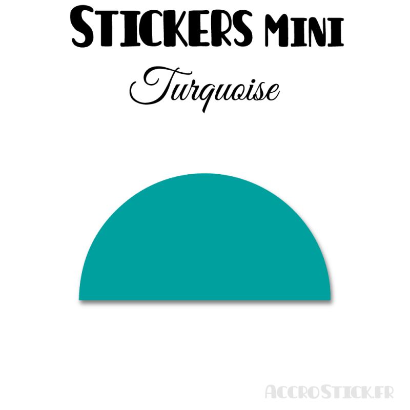 168 Demi Cercle 2.4 cm - Stickers étiquettes gommettes