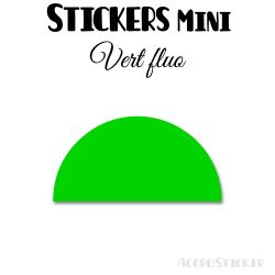168 Demi Cercle 2.4 cm - Stickers étiquettes gommettes