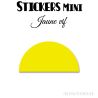 128 Demi Cercle 2.6 cm - Stickers étiquettes gommettes