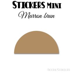 96 Demi Cercle 3 cm - Stickers étiquettes gommettes