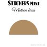 96 Demi Cercle 3 cm - Stickers étiquettes gommettes