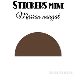 96 Demi Cercle 3 cm - Stickers étiquettes gommettes