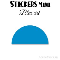 80 Demi Cercle 3.5 cm - Stickers étiquettes gommettes