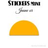 80 Demi Cercle 3.5 cm - Stickers étiquettes gommettes