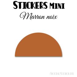 80 Demi Cercle 3.5 cm - Stickers étiquettes gommettes