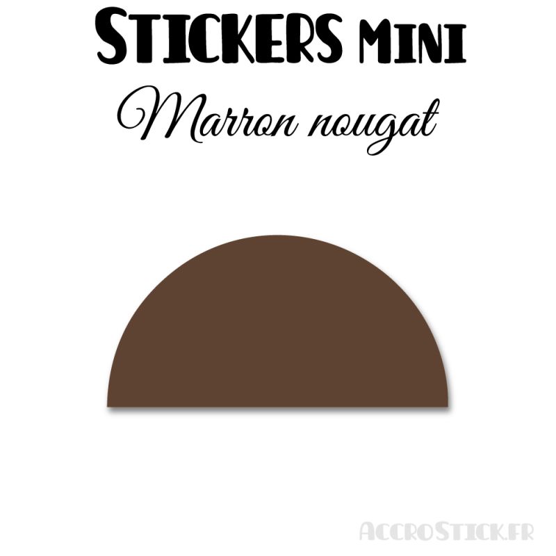 80 Demi Cercle 3.5 cm - Stickers étiquettes gommettes