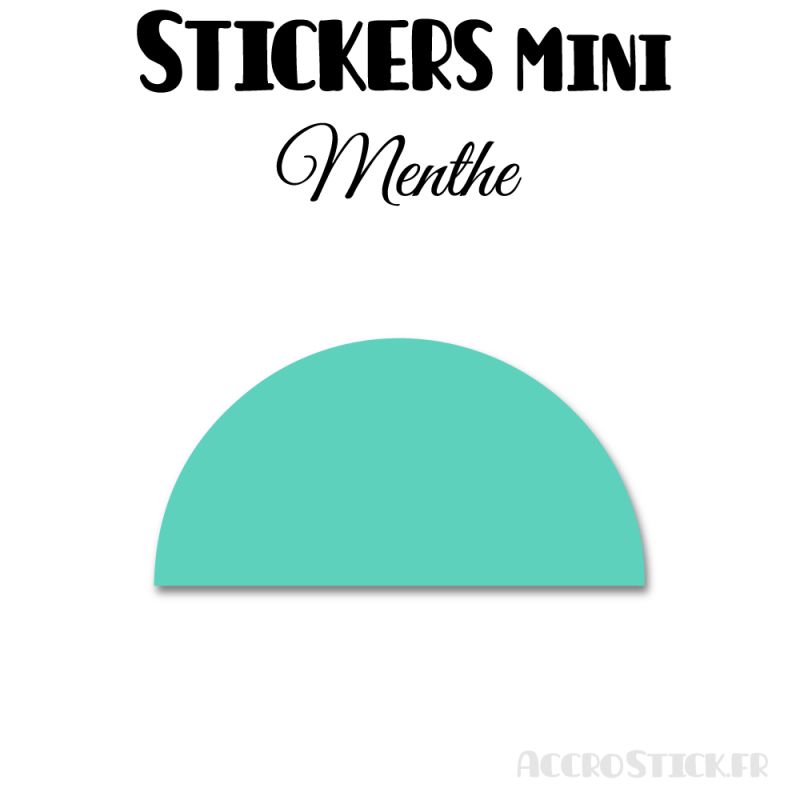 80 Demi Cercle 3.5 cm - Stickers étiquettes gommettes