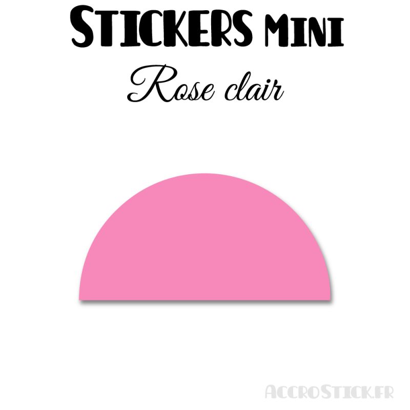 80 Demi Cercle 3.5 cm - Stickers étiquettes gommettes