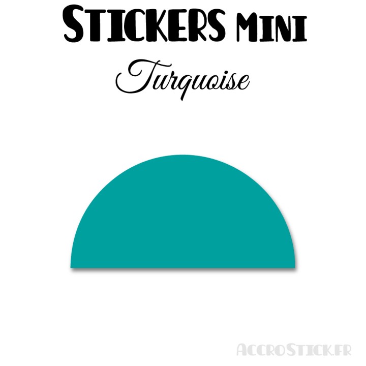 64 Demi Cercle 4 cm - Stickers étiquettes gommettes