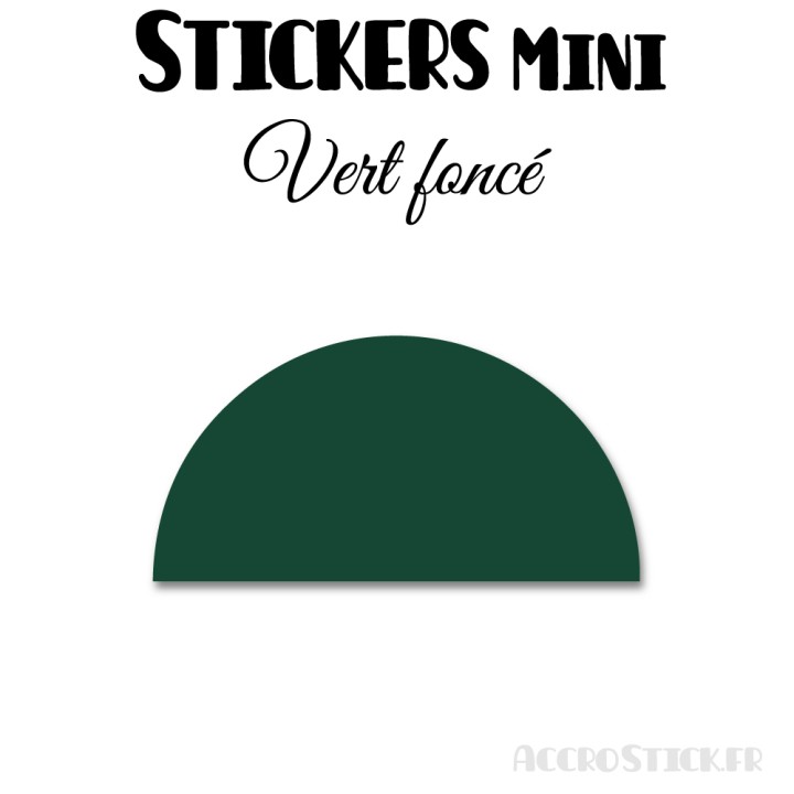 64 Demi Cercle 4 cm - Stickers étiquettes gommettes