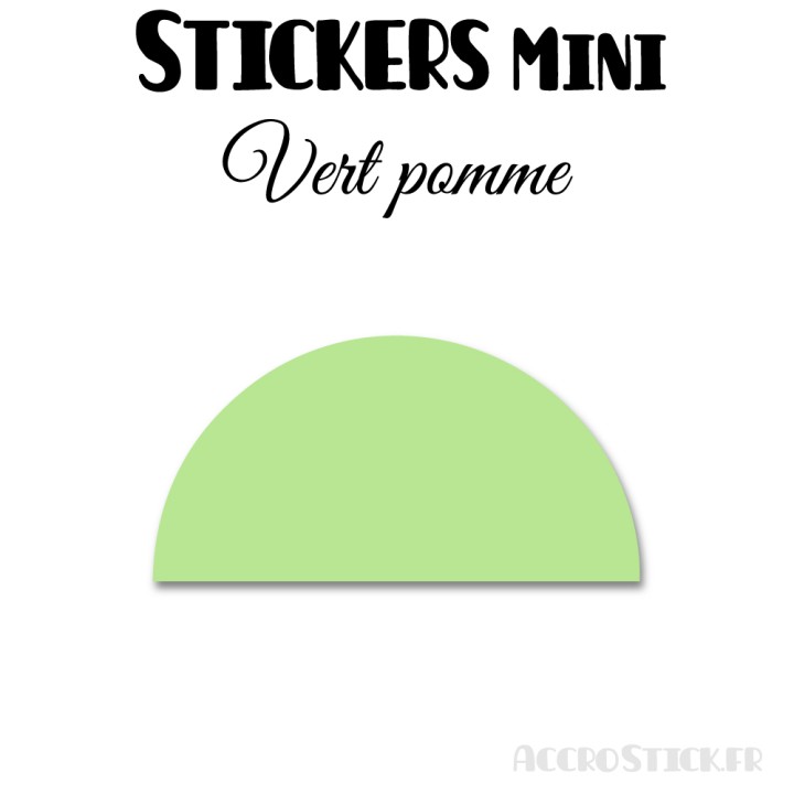 64 Demi Cercle 4 cm - Stickers étiquettes gommettes