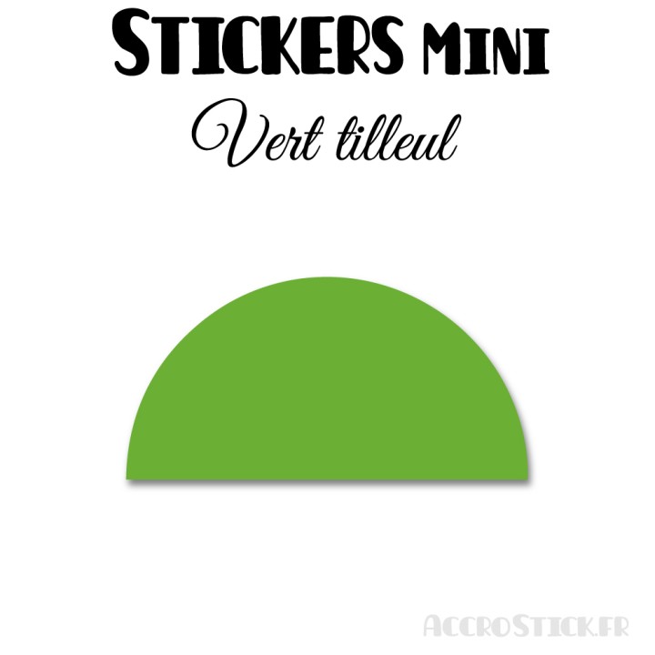 64 Demi Cercle 4 cm - Stickers étiquettes gommettes