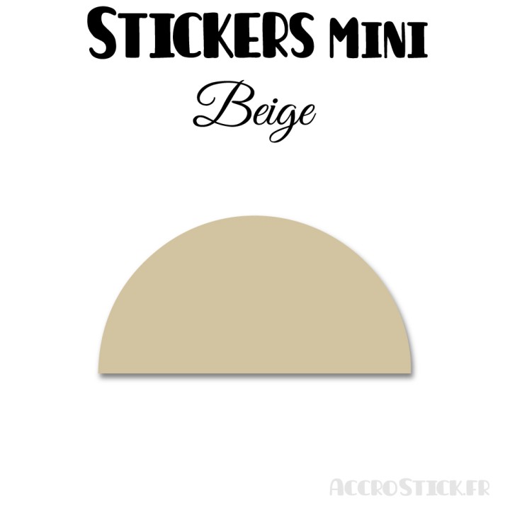 40 Demi Cercle 5 cm - Stickers étiquettes gommettes