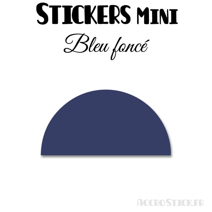 40 Demi Cercle 5 cm - Stickers étiquettes gommettes