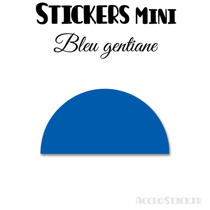 40 Demi Cercle 5 cm - Stickers étiquettes gommettes