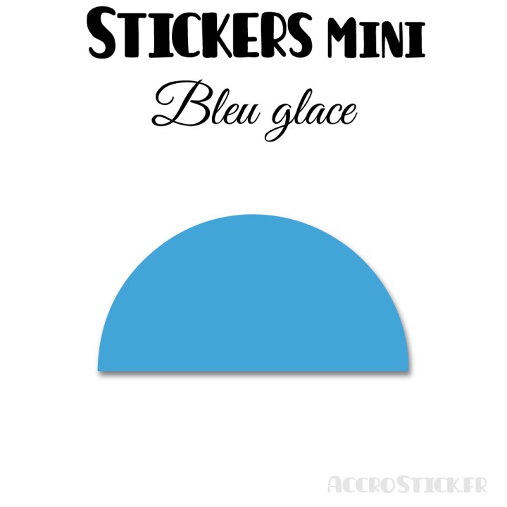 40 Demi Cercle 5 cm - Stickers étiquettes gommettes