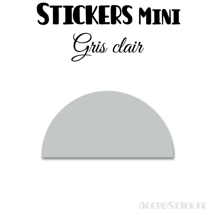 40 Demi Cercle 5 cm - Stickers étiquettes gommettes