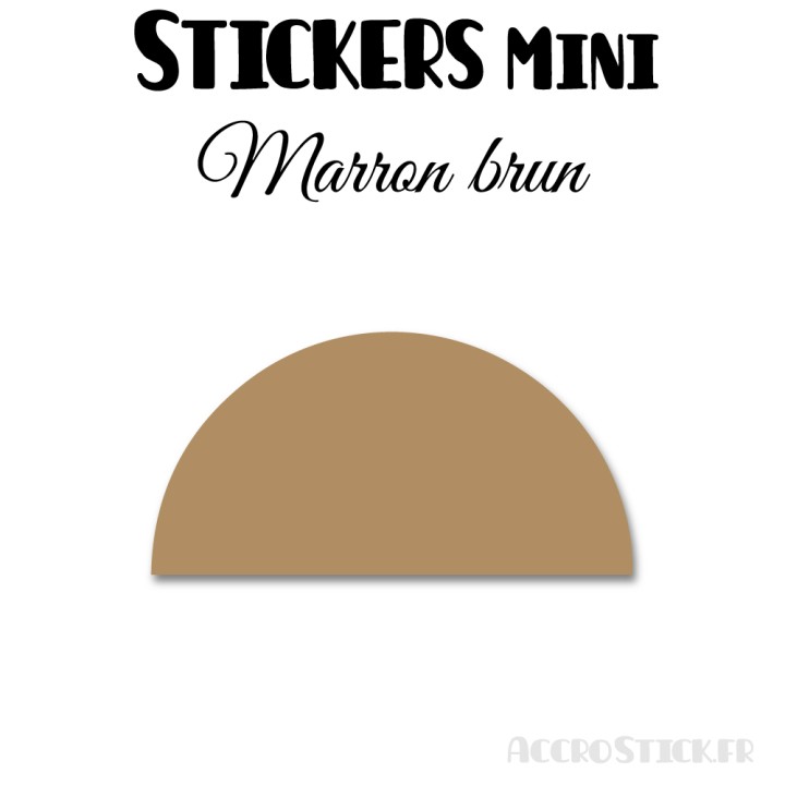 40 Demi Cercle 5 cm - Stickers étiquettes gommettes