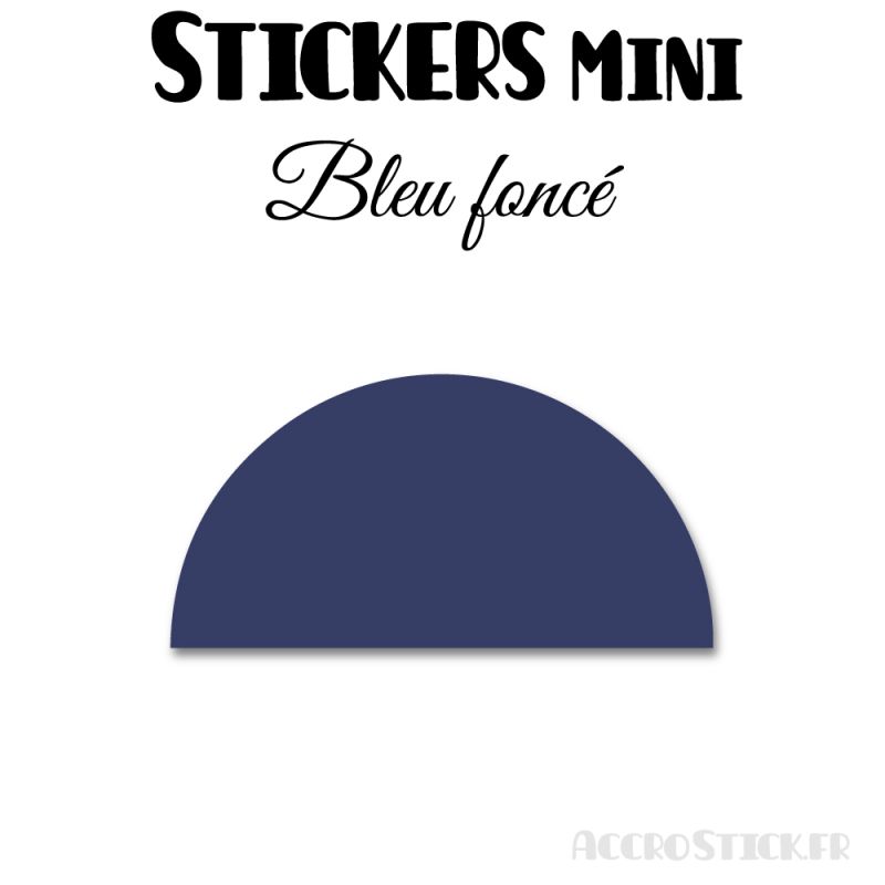 16 Demi Cercle 8 cm - Stickers étiquettes gommettes