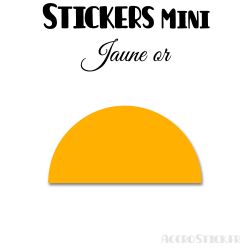 16 Demi Cercle 8 cm - Stickers étiquettes gommettes