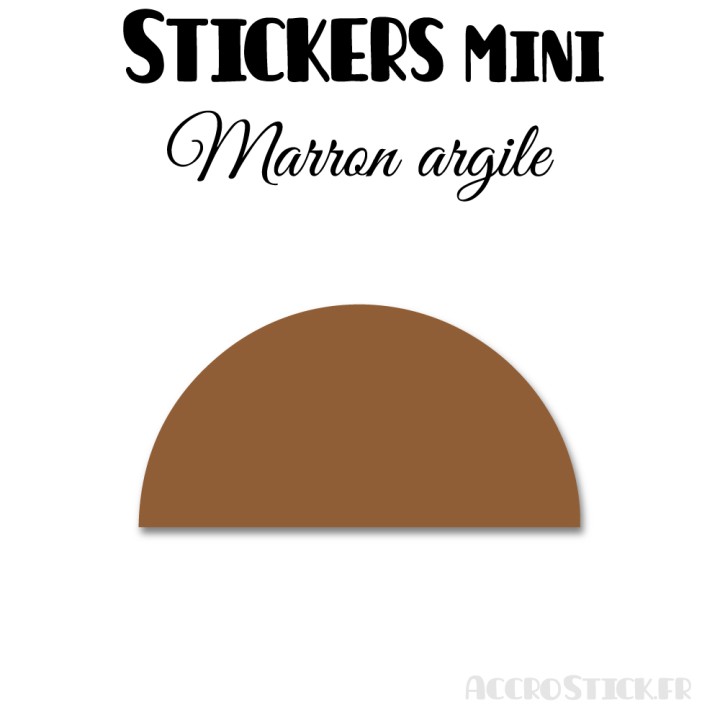 16 Demi Cercle 8 cm - Stickers étiquettes gommettes