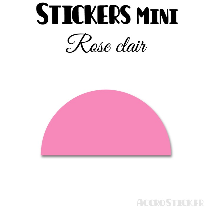 16 Demi Cercle 8 cm - Stickers étiquettes gommettes