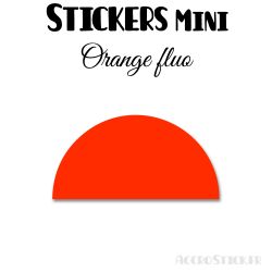 16 Demi Cercle 8 cm - Stickers étiquettes gommettes