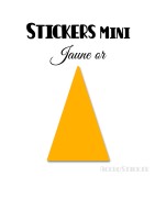 360 Triangles d'or 1 cm - Stickers étiquettes gommettes