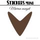 256 Flèches 1,6 cm - Stickers mini gommettes