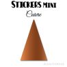 160 Triangles d'or 1.6 cm - Stickers étiquettes gommettes