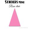 160 Triangles d'or 1.6 cm - Stickers étiquettes gommettes